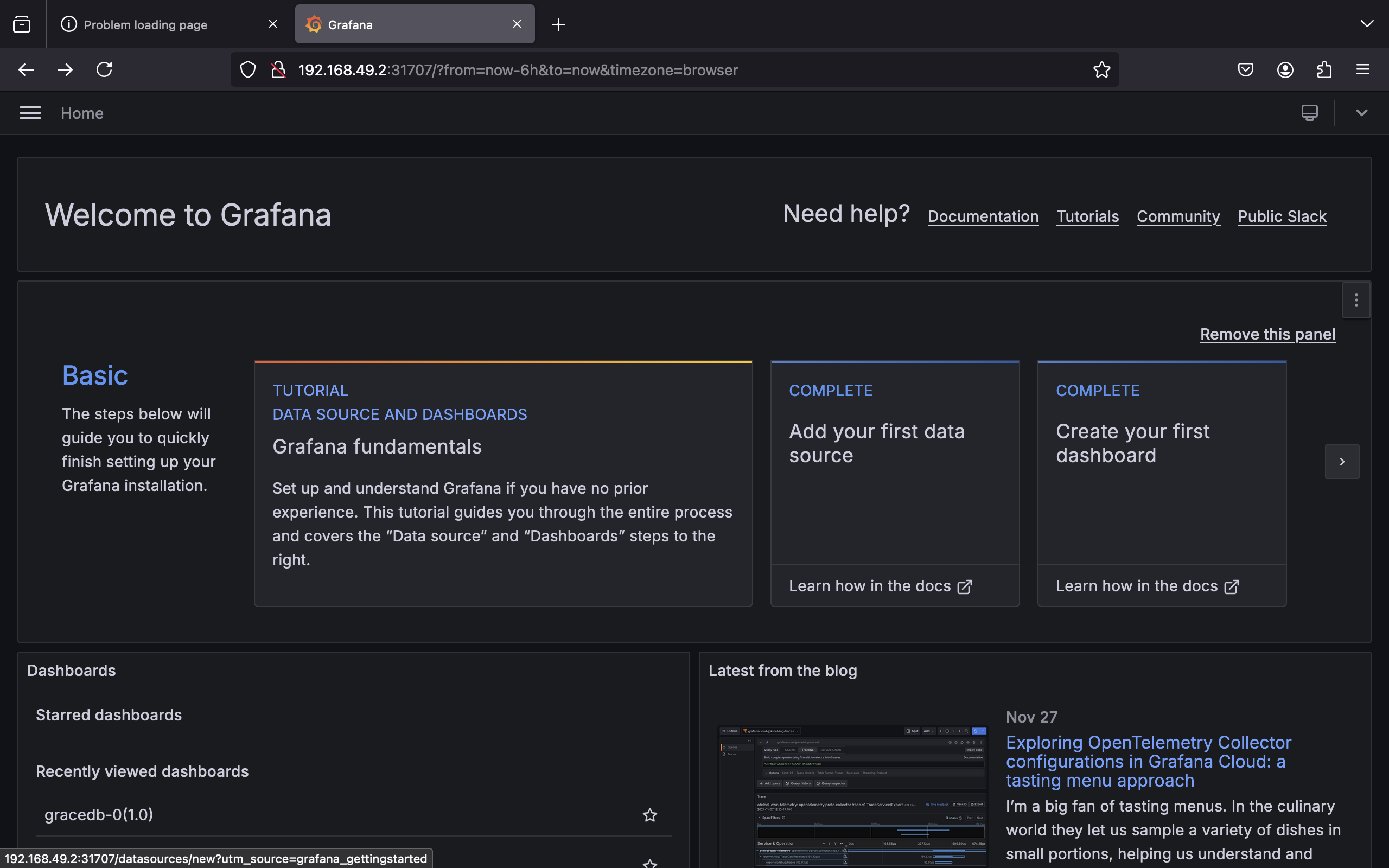 Add your first data source